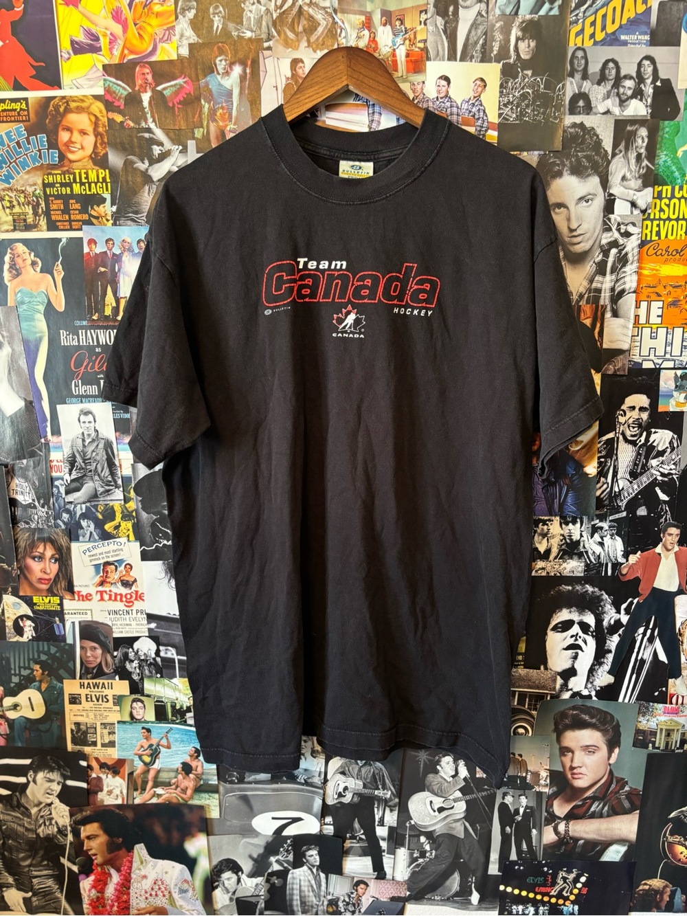 Team Canada Black Graphic Hockey T-Shirt